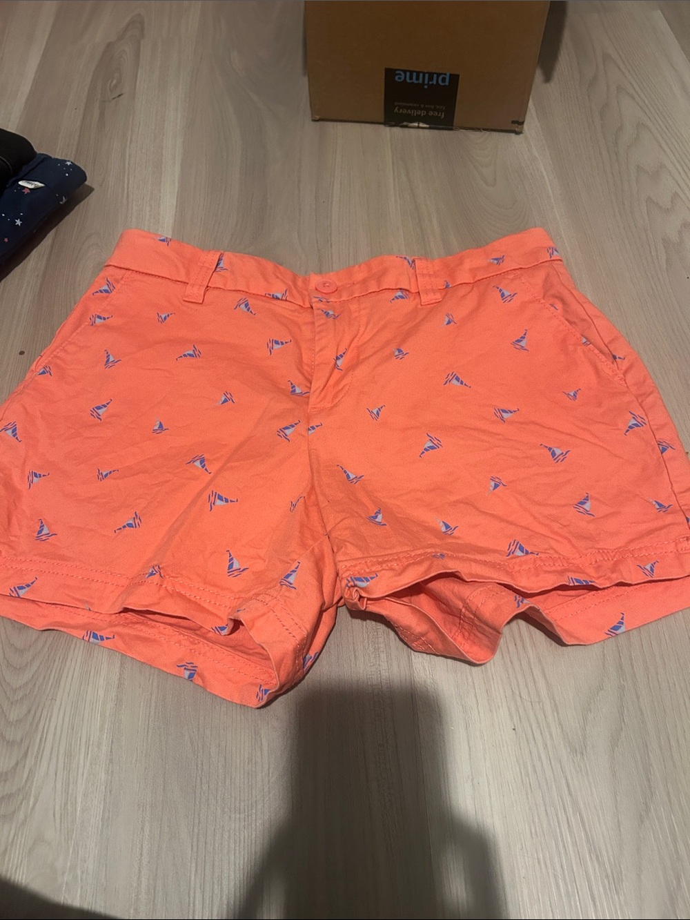 Magellan Outdoors Coral Orange Sailboat Print Women's Shorts